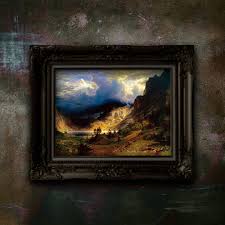 Storm in the Rocky Mountains by Albert Bierstadt. Art Print ...