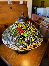 Tiffany style Dragonfly Stained glass Table Lamp — Crafters ...