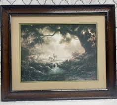 Dalhart Windberg Woodland Reflections Morning Mist Framed ...