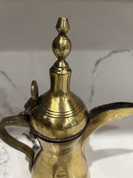 Vintage Middle Eastern Brass Dallah 8 Inches Tall Coffee Pot ...