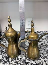 Vintage Solid Brass Middle Eastern Dallah coffee tea pot | eBay