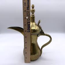 Vintage Brass Arabic Bedouin Dallah Coffee Pot /hge ...