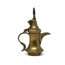 Coffee Pot, Middle Eastern Dallah, Hand Carved Brass, Arabic ...