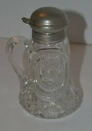 Vtg Syrup Pitcher Dispenser Bottle Clear Glass Star #2 | eBay