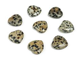 Dalmatian Jasper Heart Gemstone Flat – Heart Crystal ...