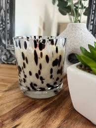 Dalmatian Glass Soy Candle: Wooden Wick, Vegan Fragrance ...