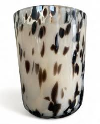 Black & White Dapple Candle – Polly Dryden