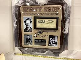 Sold at Auction: Wyatt Earp Signed Check Photo Frame