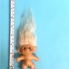 Vintage | Toys | 6s Troll Tab Blond White Mohair Blond Amber Eyes Vintage Toy Scandia Era | Poshmark