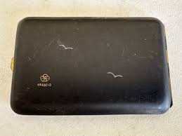 Antique Japanese Mt. Fuji Design Cigarette Case Silver/Gold ...