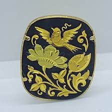 Vintage Brooch Toledo Damascene 50's - Etsy