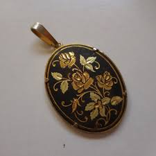 Parure boucle oreille pendentif plaqué gravure or rose ...