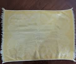 JC Penney Fashion Manor HAND TOWEL golden yellow geometric ...