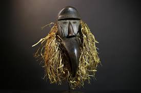 Handmade African Raffia Dan Mask: Ethnic Tribal Wall Decor ...