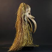 African Dan Bird Mask | Long Beak Tribal Art | Hand-Carved ...
