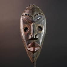 African Dan mask carved wood tribal face mask from Liberia ...