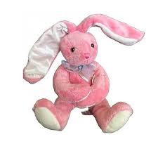 Dan Dee Plush Collectors Choice Pink Bunny Rabbit Flowered ...