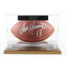Dan Marino Signed NFL Football With Display Case (Beckett) | Pristine Auction