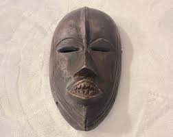 Antique African Dan Tribe Carved Wood Passport Mask 7in X 4in - Etsy