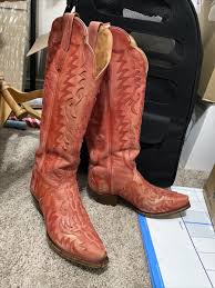 dan post boots. style dp4025. size 7.5m. leather. red | eBay