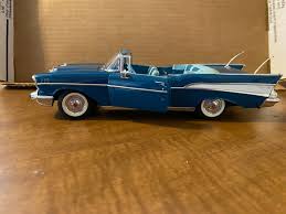 Danbury Mint 1957 Chevy Bel Air Convertible, Blue, 1:24 | eBay