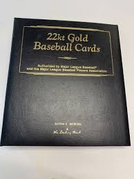 THE DANBURY MINT 22KT GOLD MAJOR LEAGUE BASEBALL CARDS IN ...