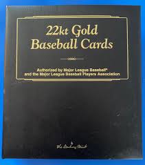 Danbury Mint 22K Gold Baseball Card Complete Set of 51 in ...