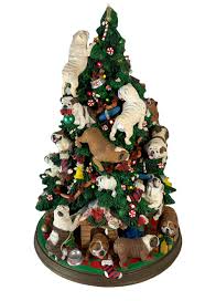 Retired Danbury Mint English Bulldog Lighted Christmas Tree ...