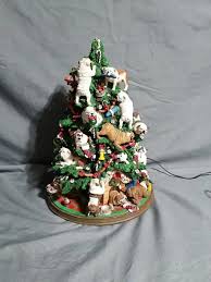 Danbury Mint English Bulldog Lighted Christmas Tree Missing ...