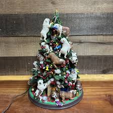 Danbury Mint English Bulldog Lighted Christmas Tree Rare No ...