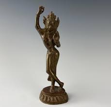 Sold at Auction: Bronze Nude Indian Persian Hindu Goddess Sculpture