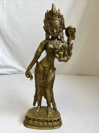 Brass Hindu Goddess Tara Parvati 12” Statue | eBay