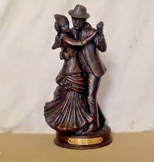 Vintage Bronze Statue. La Danse D'Apres Renoir. 9 1/2" Tall ...