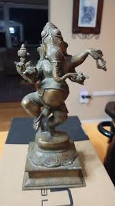 Dancing Ganesha Bronze Statue 8.5" | eBay