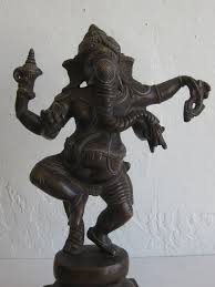 Antique Indian Dancing 4 Arm Lord Ganesha Ganesh India Bronze Statue Sculpture at 1stDibs | antique indian bronzes for sale, antique indian statue, antique indian bronze statues