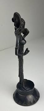 Vintage Bronze Brass Hundu Shiva Female Goddess Deity Statue ...