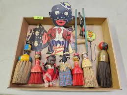 Sold at Auction: LOT OF VINTAGE BLACK AMERICANA AND BRUSH FIGURES