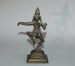 Figure of Hindu Goddess Parvati Dancing, Brass, Vintage ...