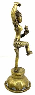 Sold at Auction: Brass Hindu Dancing Parvati Figural Sculpture