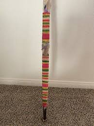 Native American Bow Arrrow Wood Feathers Indian Ceremony 48” Long | eBay