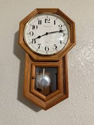 Sterling & Noble Octagonal Wall Clock with Wooden Frame ...
