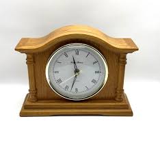 Donald Dakota Oak Wooden Quartz Mantle Clock. 10.25 X 3.25 X ...