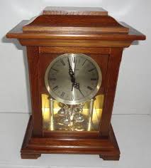 Vintage Daniel Dakota Quartz Westminster Chime Mantle Clock, Switch on Bottom To Either Allow Chimes To Move or Lock In Place, Runs on 1 AA Battery, Made In Japan, Works Great, Very