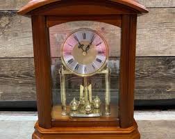 Bulova Corp., B1848 Nordale Clock, Walnut Finish, T & W - Etsy