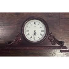 Daniel Dakota Westminster Chime Table Clock Burgundy ...