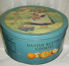 Large Vintage Danish Butter Cookies Tin Box | eBay