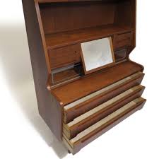 Mid 20th Century Danish Teak Secretary Desk With Hidden ...