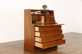 Midcentury Modern Teak Scandinavian 1960's Vintage Secretary ...