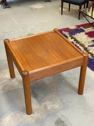 Danish Modern Vintage Teak Square Coffee Table by Domino Møbler - Etsy