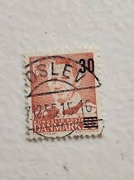 Danmark Stamp King Frederik IX Surcharged 30/20 øre Used ...
